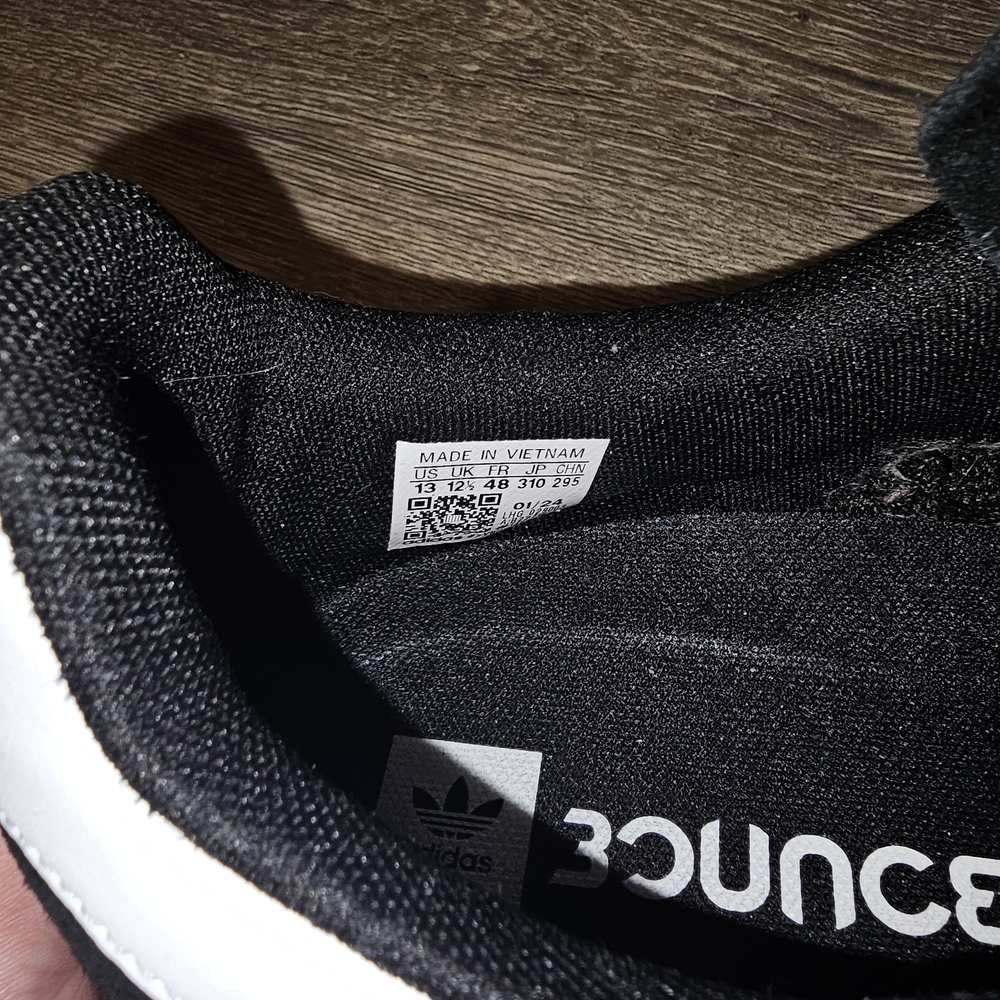 Adidas Men's Black/Suede Campus ADV Sneakers with White Stripes - Picture 6 of 7